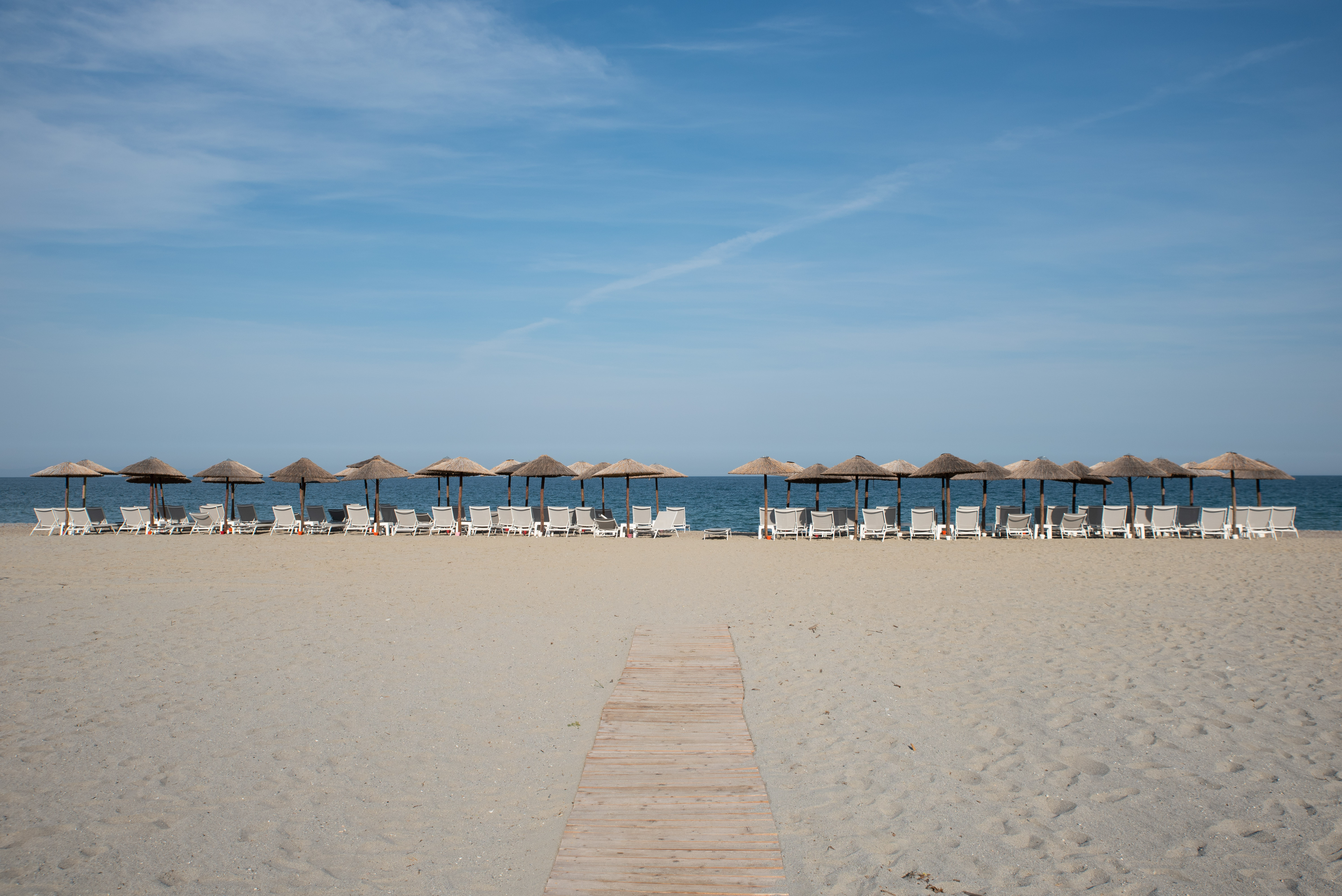Sandstrand und Meer
